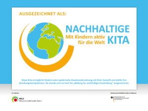 Auszeichung nachhaltige Kita – Urkunde