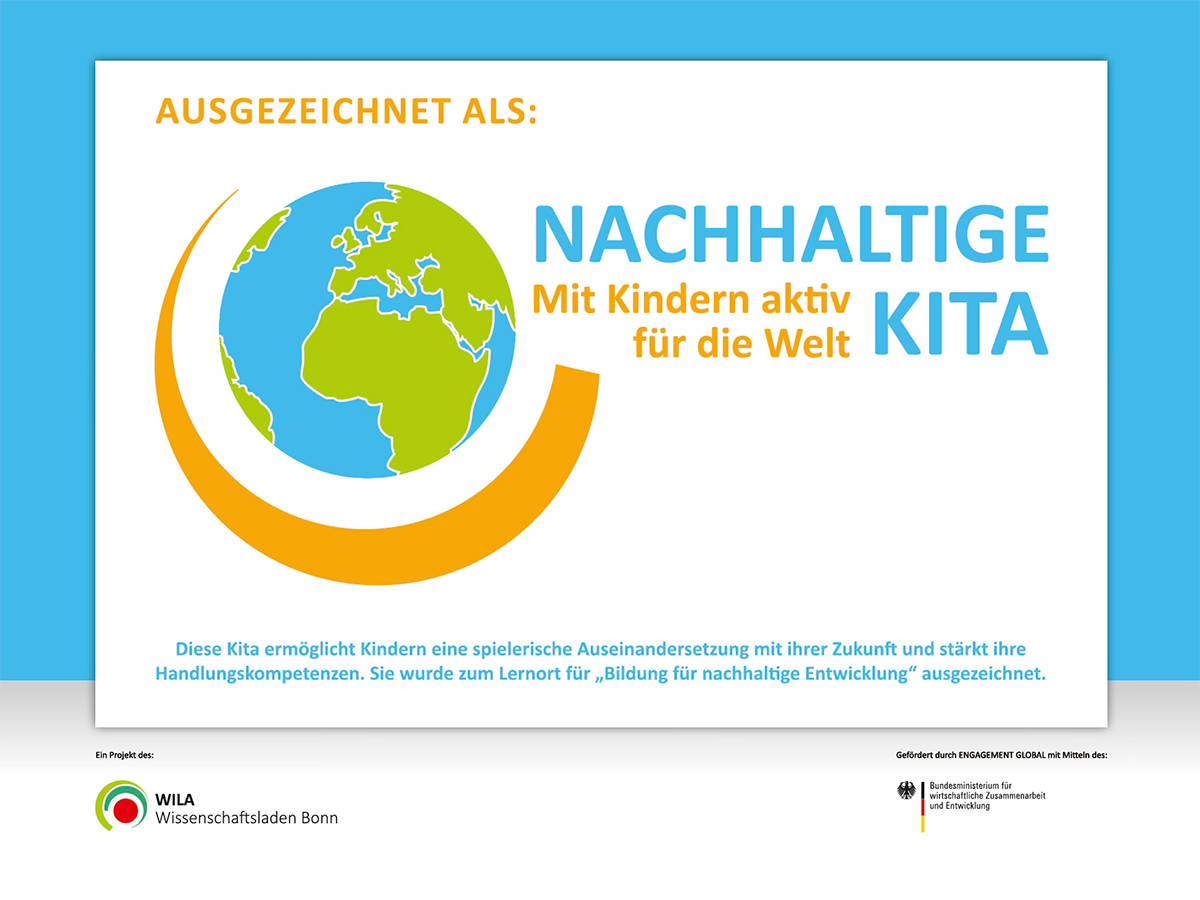 Auszeichung nachhaltige Kita – Urkunde